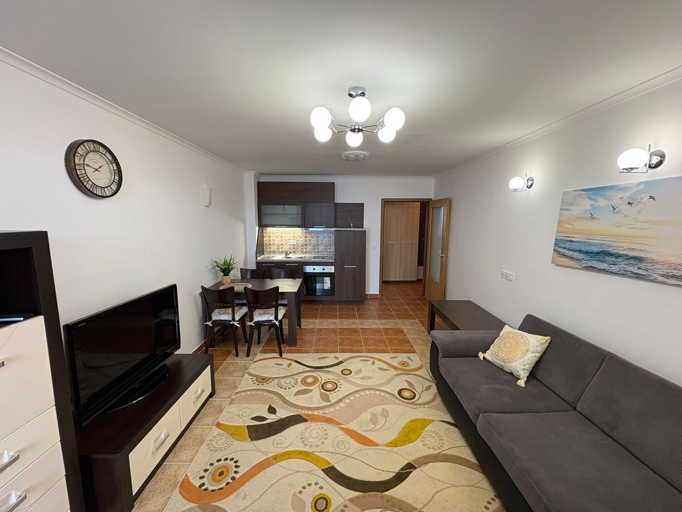 Panoramic One-Bedroom Apartment on the First Line in Pomorie with Direct Sea View
