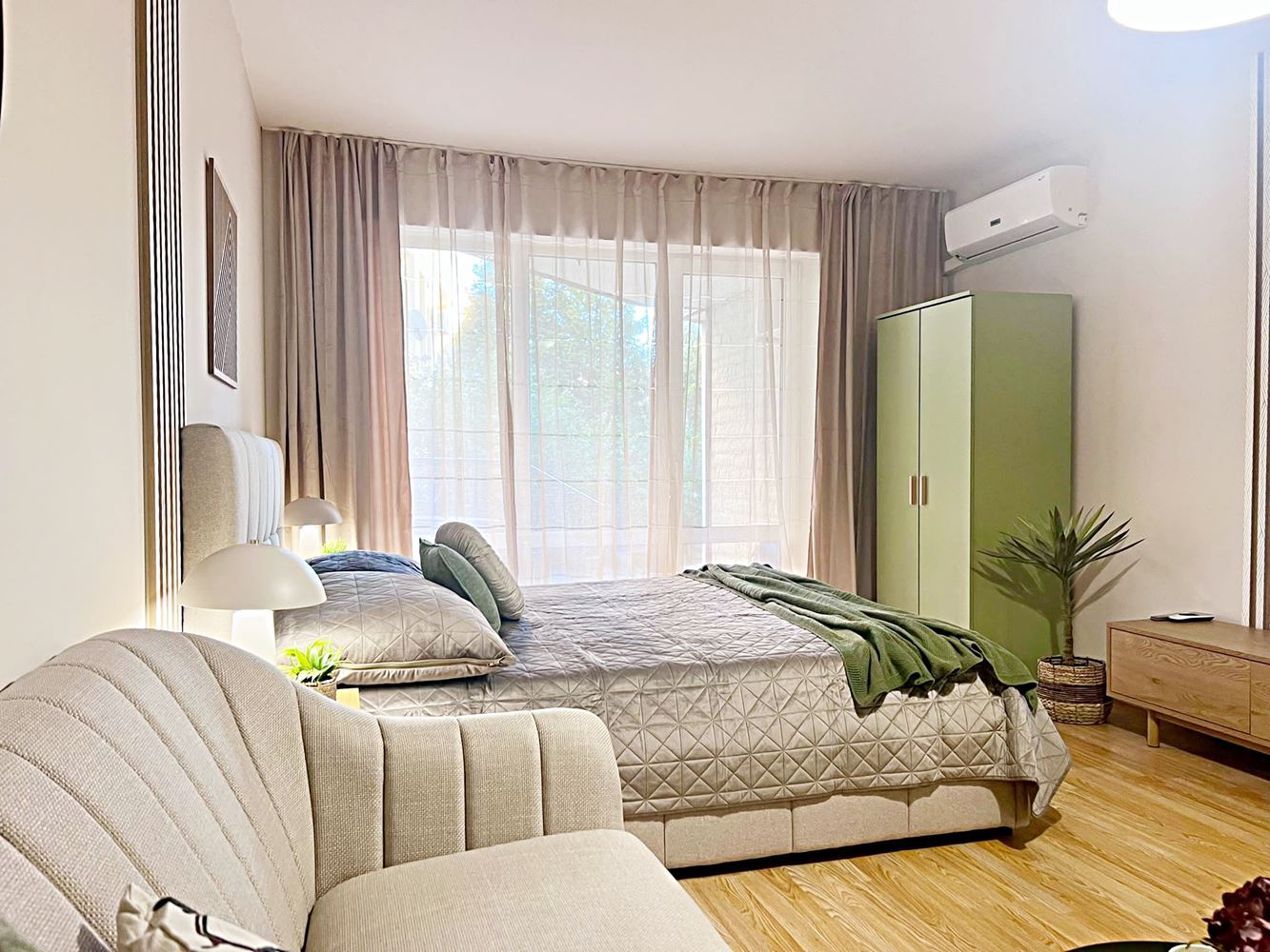 Studio with designer renovation in Sveti Vlas – only 200 m from the sea