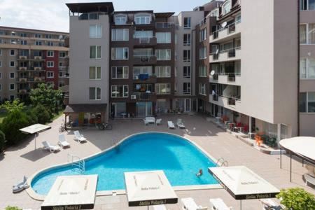 Spacious studio in Sunny Beach – southern part, excellent location near Cacao Beach