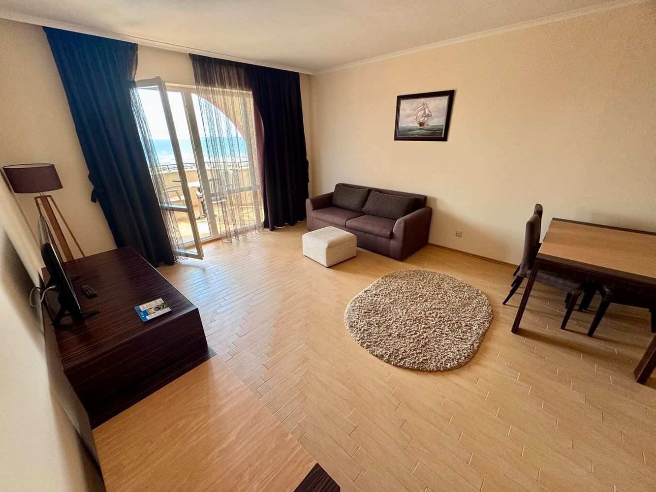 One-Bedroom Apartment on the First Line with Panoramic Sea View in Sunny Beach