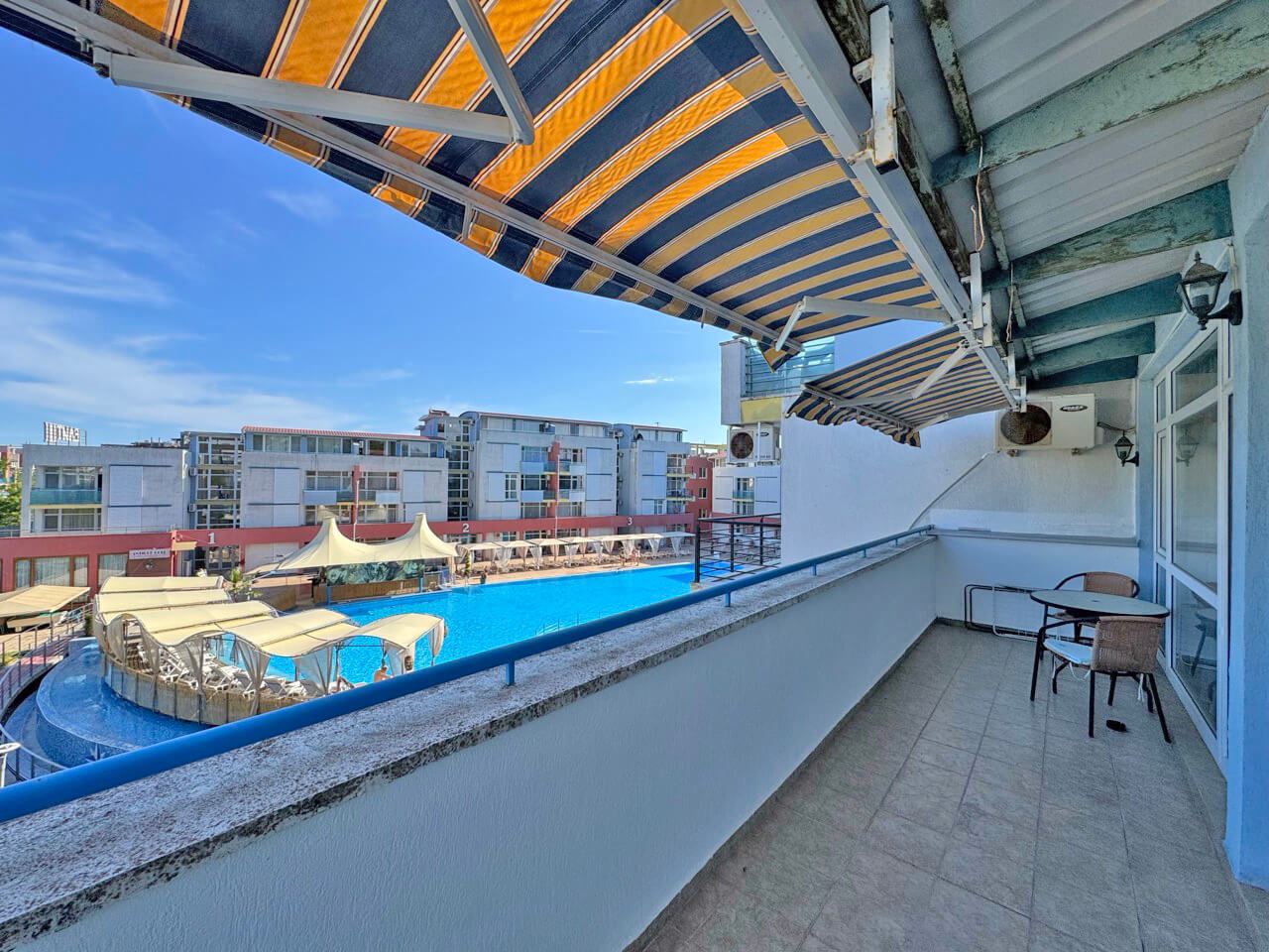 Cozy One-Bedroom Apartment with Pool View in Sunny Beach