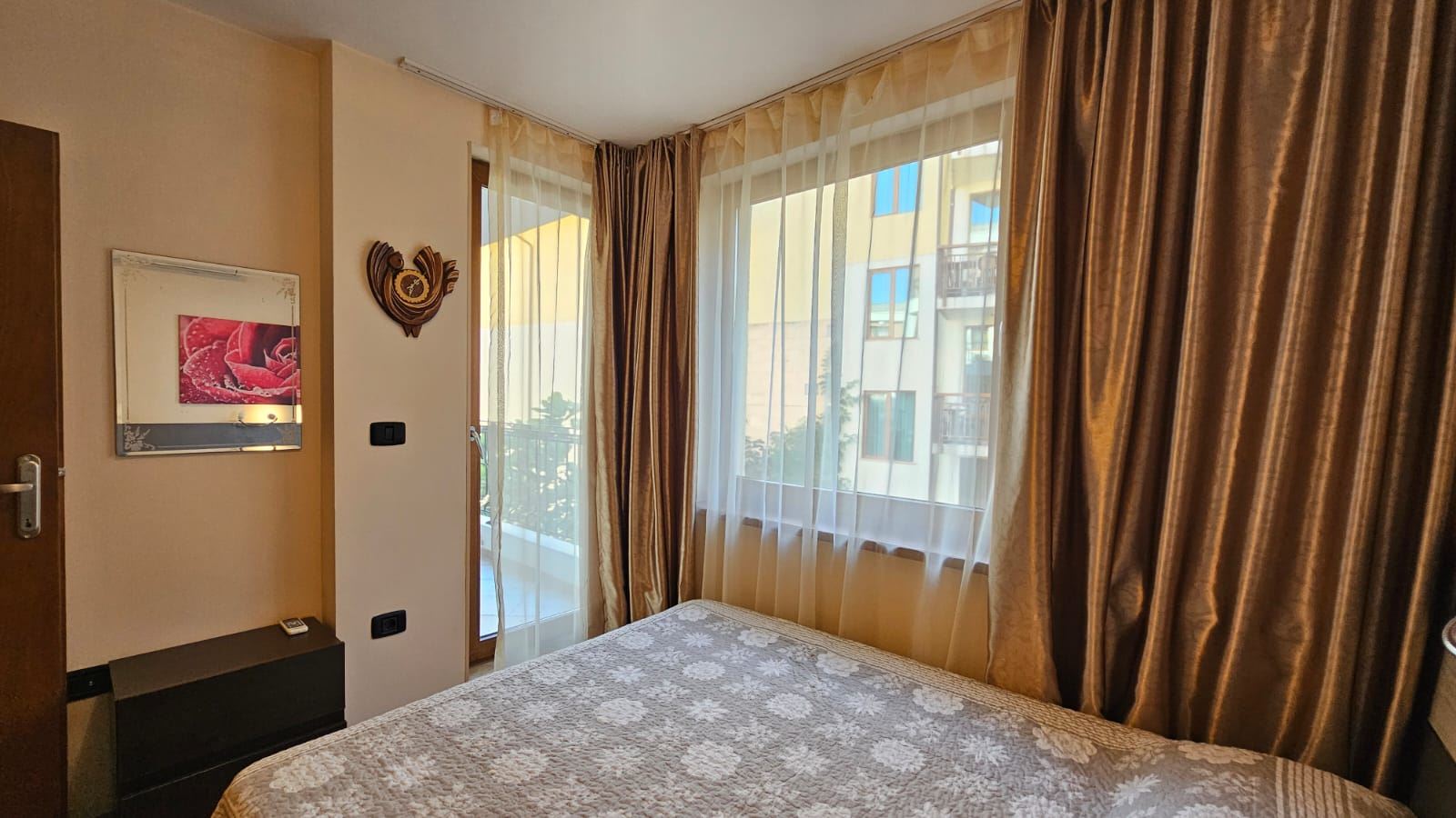 Cozy and stylishly furnished one-bedroom apartment with partial sea view