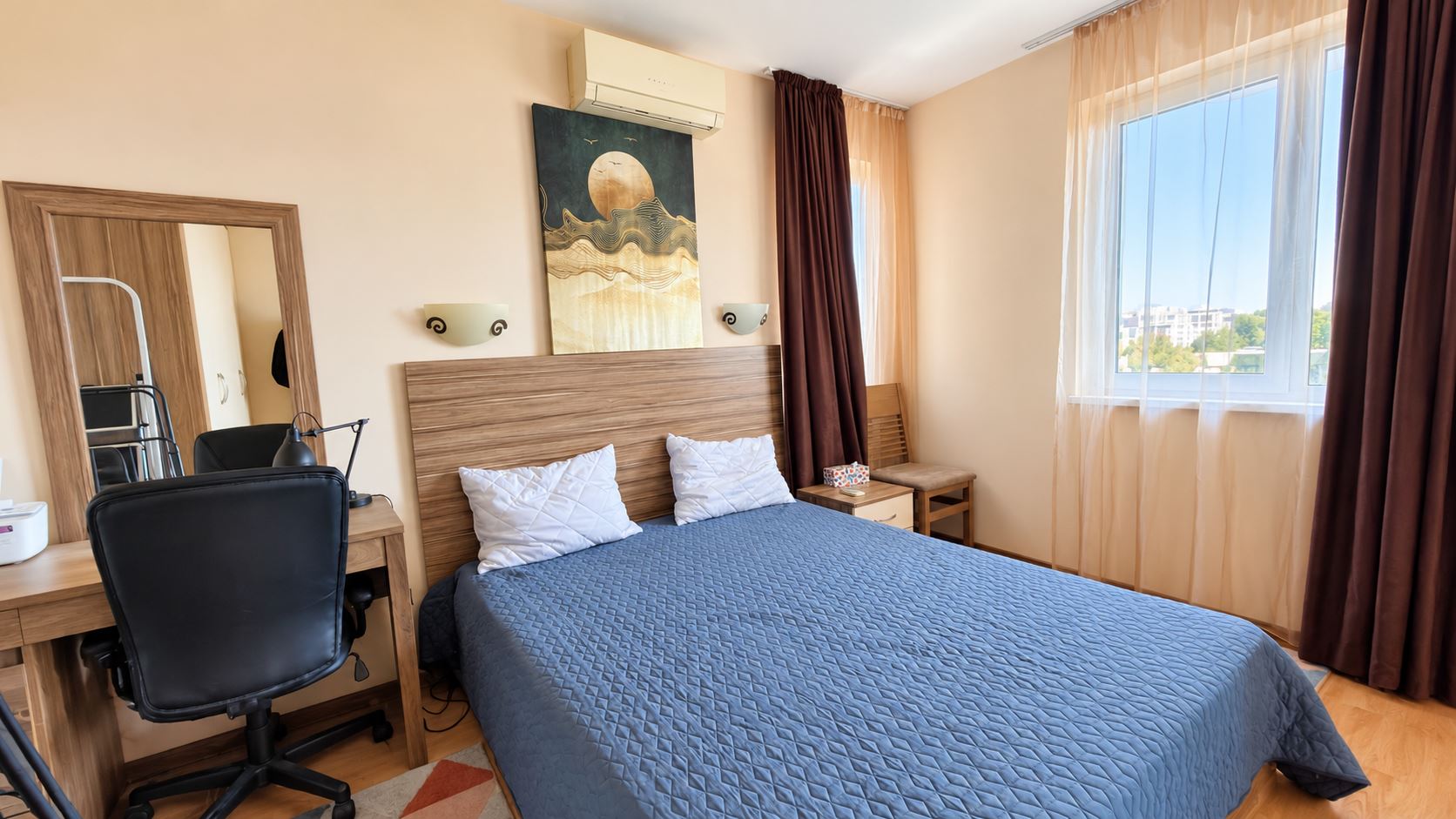 Cosy Small One-Bedroom Apartment in a Complex with a Swimming Pool and 24-Hour Security