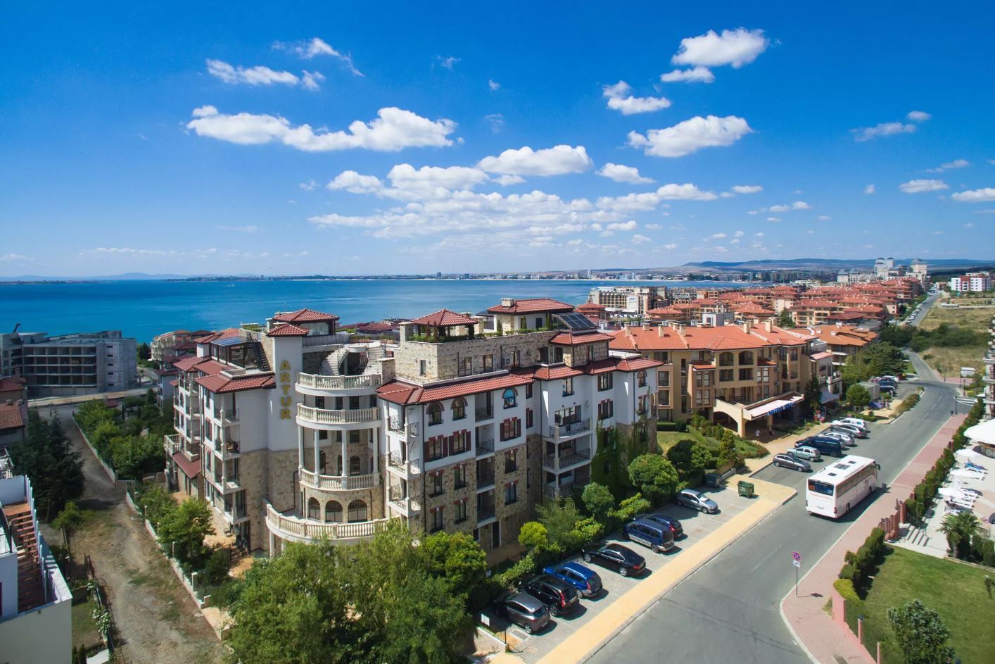 Three-Level Maisonette with Panoramic Sea Views, Private Sauna and Huge Terrace in Sveti Vlas