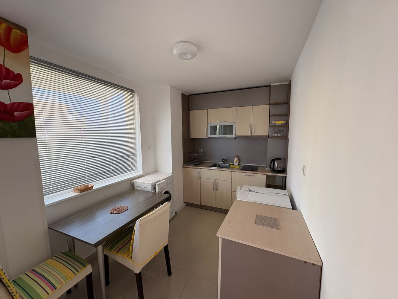 Furnished South-Facing Studio 400 Metres from the Sea in Pomorie