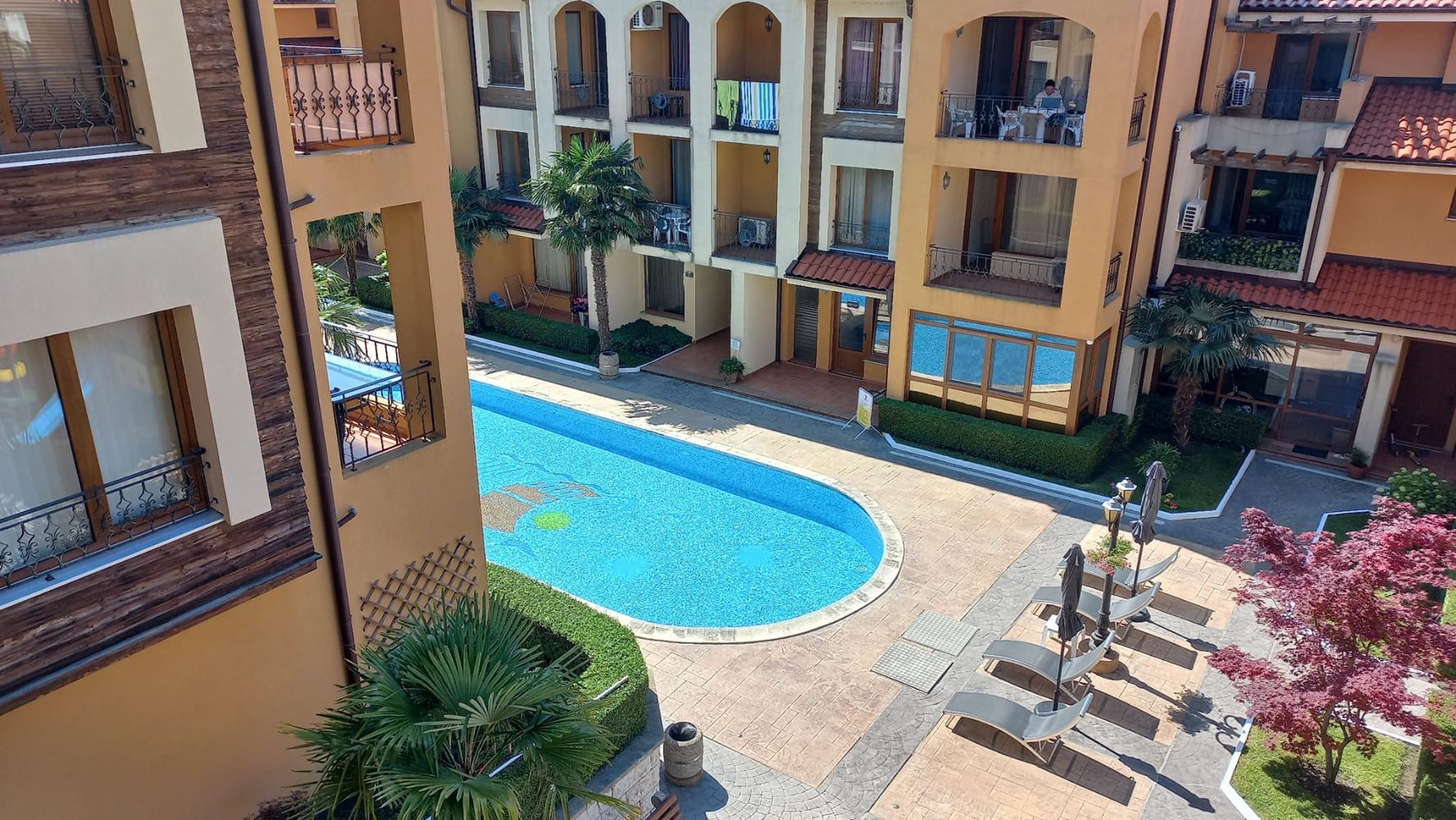 Cozy Studio in Sveti Vlas – Fully Furnished Property in a Complex with Excellent Amenities