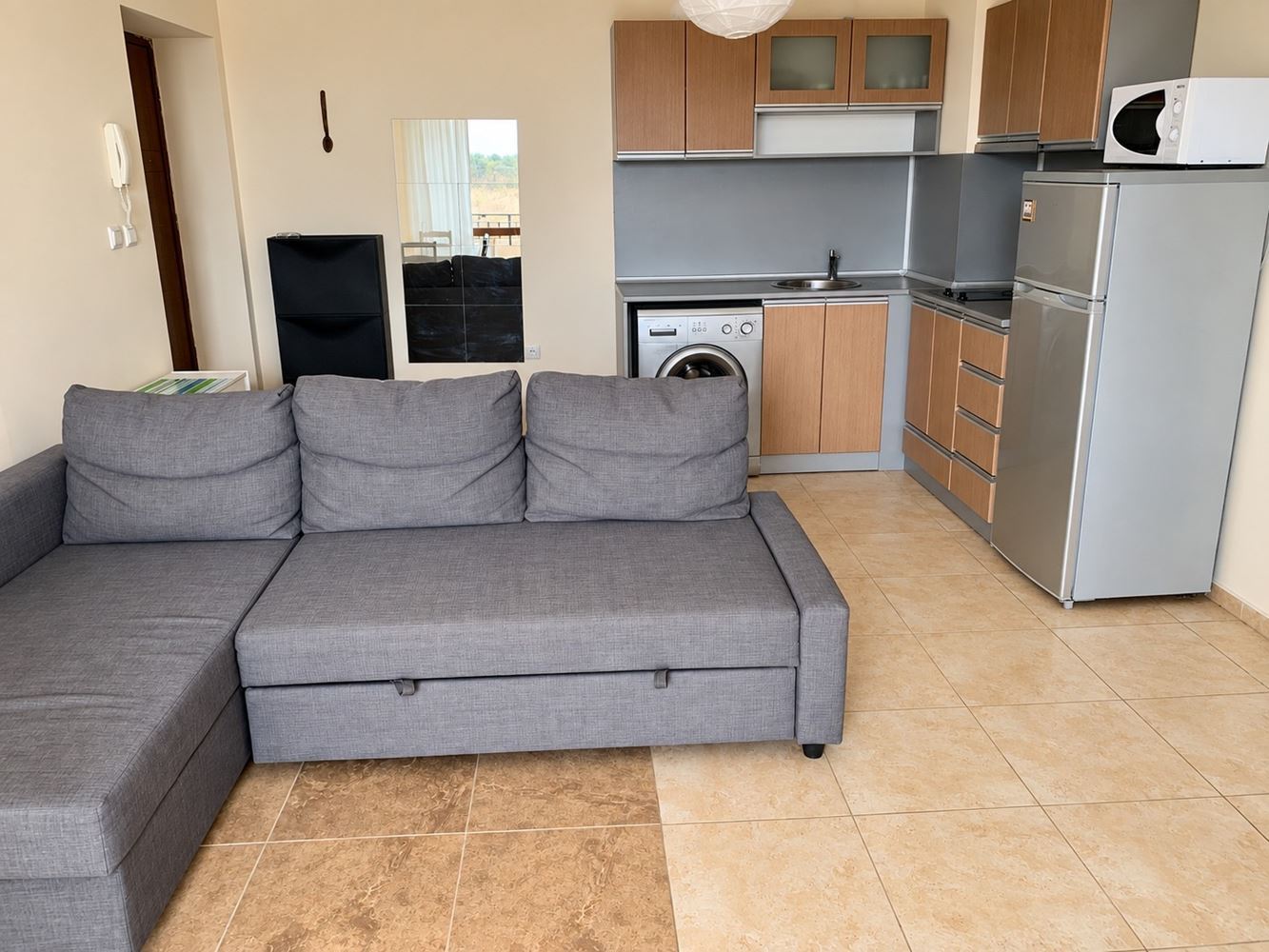 Spacious apartment with two bedrooms and views of nature in Nessebar