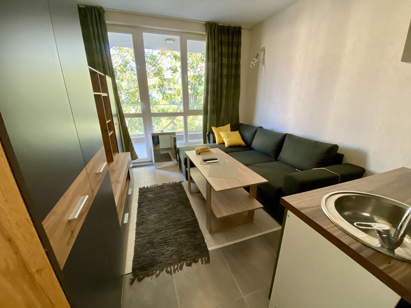 Furnished Studio without a Maintenance Fee in Sunny Beach – Quiet Area and Beach within Walking Distance