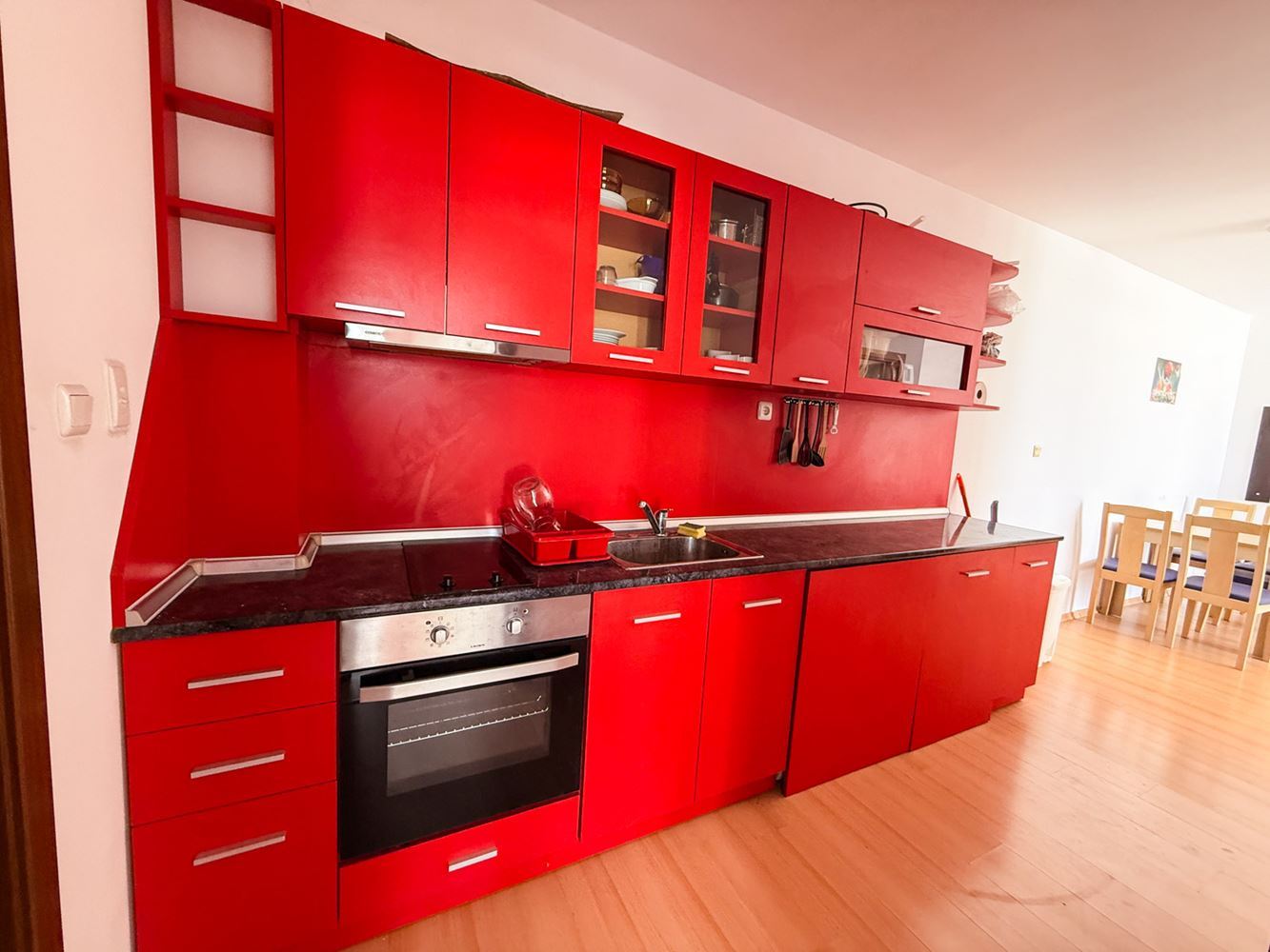 Three-room Apartment with Pool View in a Well-Maintained Complex near Sunny Beach