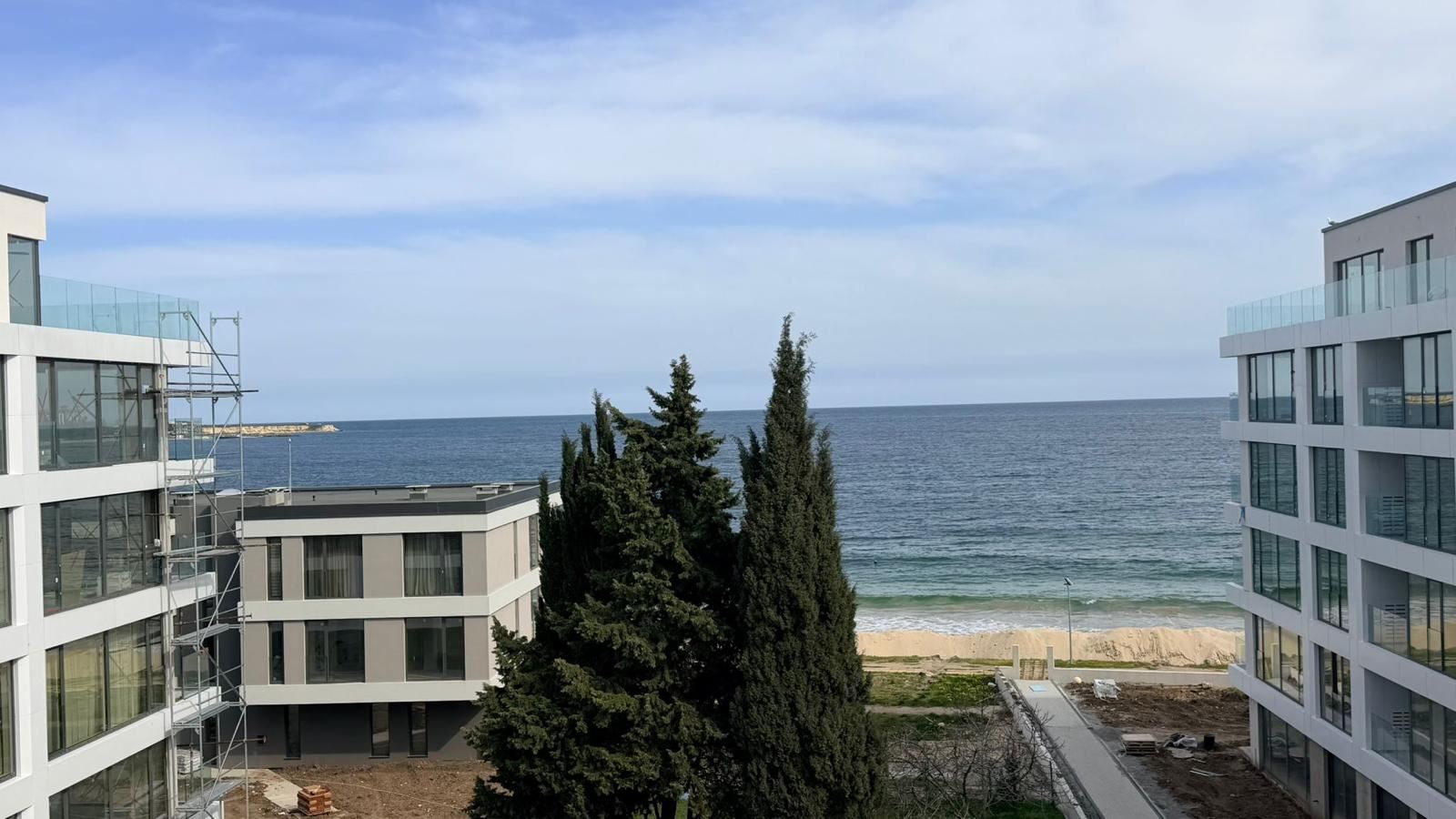 Spacious Four-room Apartment with Direct Panoramic Sea View in a Luxury First-Line Complex in Ravda