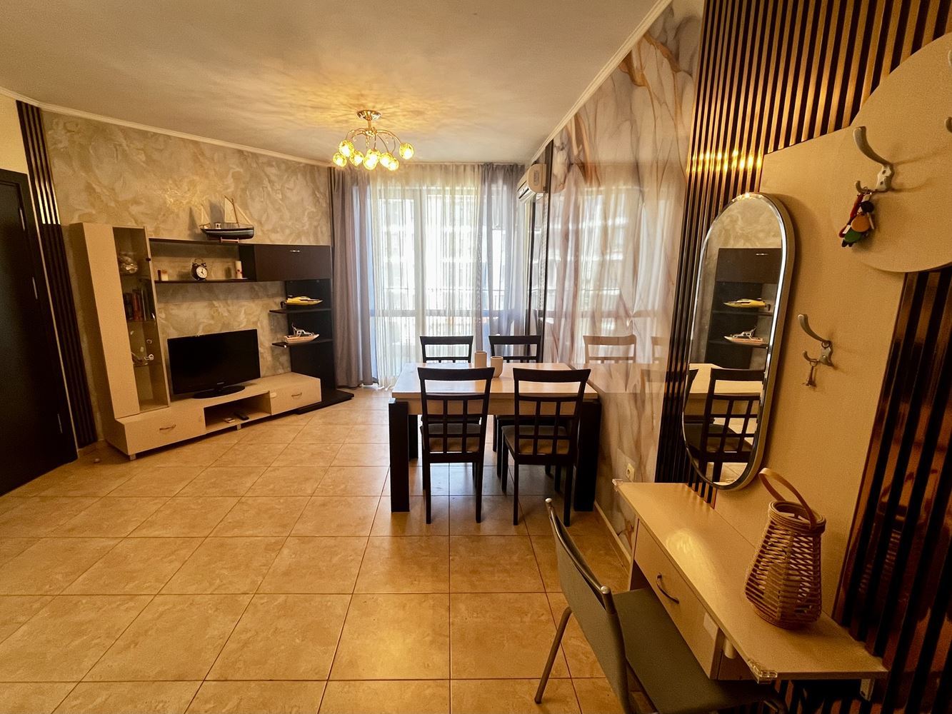 Spacious Two-Bedroom Apartment in Nessebar – Fully Furnished and Ready to Move In