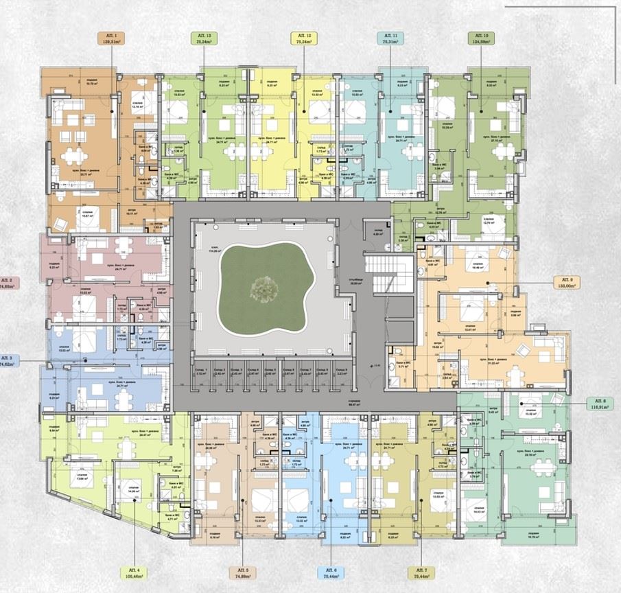 Spacious three-room apartment in a new modern project in Slaveykov residential area – comfort and excellent urban environment in Burgas