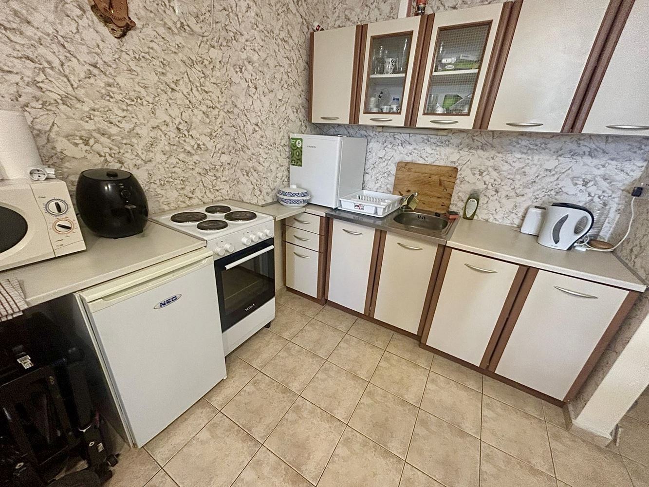 Spacious one-bedroom apartment with a green view in Nessebar – ready to move in