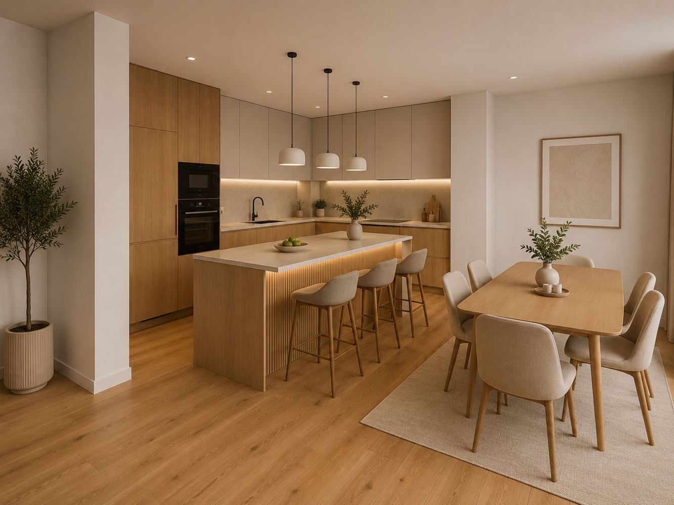Two-bedroom apartment with private garden and two parking spaces in a new luxury building in the heart of Burgas