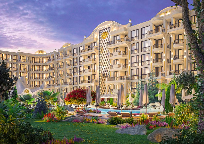 Cozy one-bedroom apartment in a luxury complex in Sunny Beach