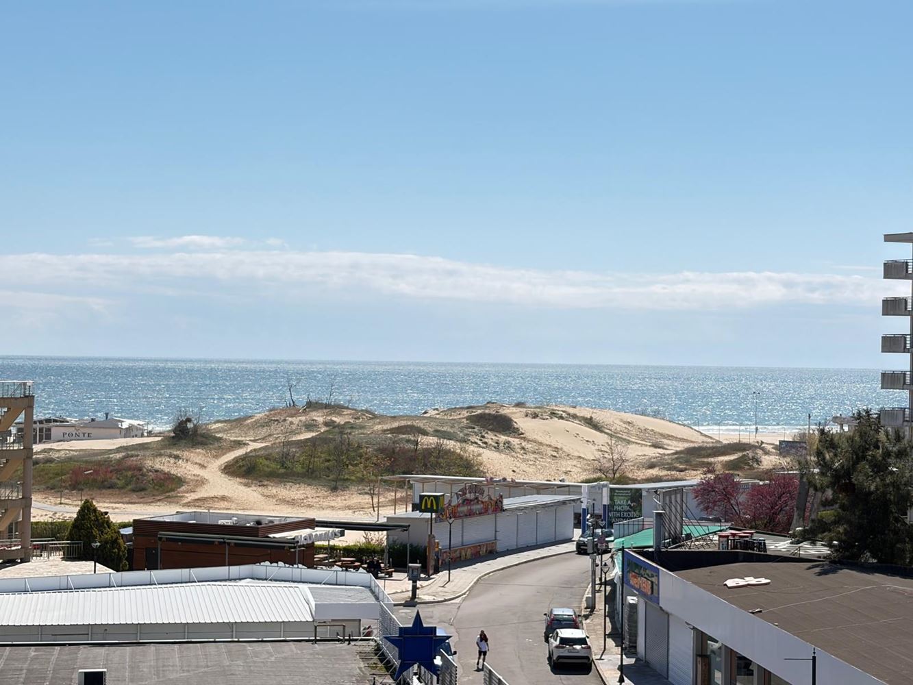Luxury two-bedroom apartment with sea view 100 meters from the beach in Sunny Beach