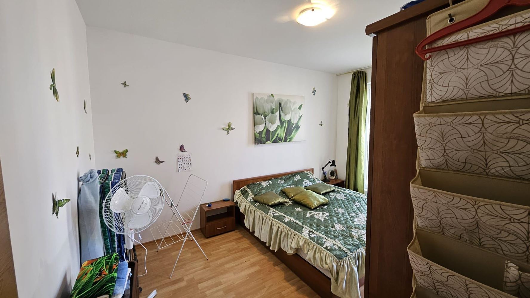 Modern one-bedroom apartment in a gated complex with pools and water attractions in the Sunny Beach area