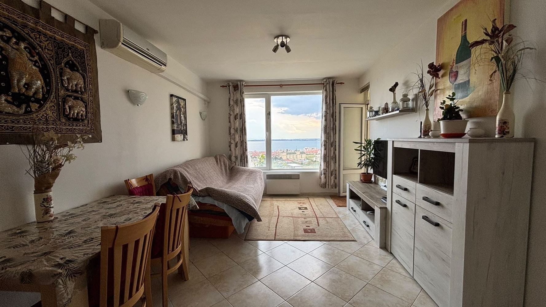 One-bedroom apartment with sea view in Sveti Vlas – no maintenance fee, with parking, ready to move in