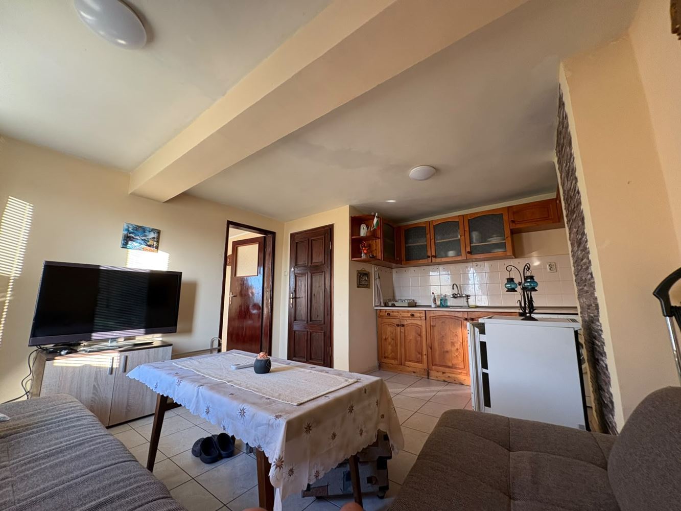 Furnished one-bedroom apartment 400 m from the sea in Sarafovo – no maintenance fee
