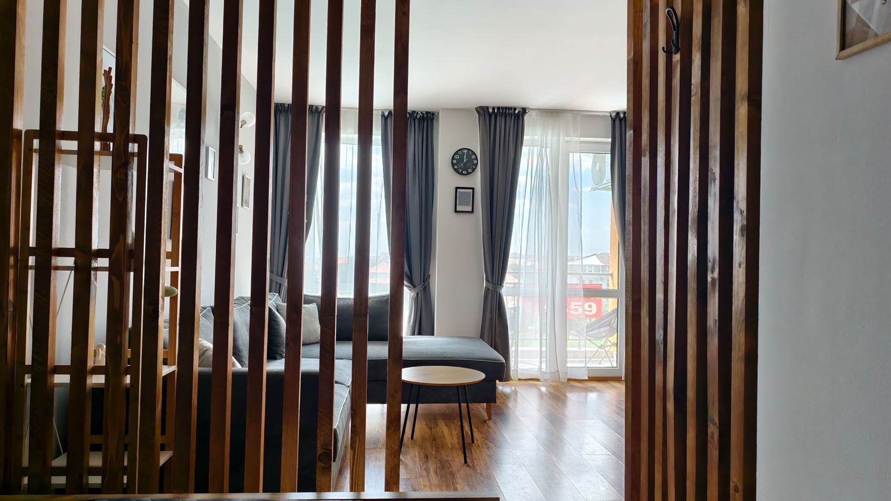 Spacious Modern Furnished Studio with a Separate Bedroom in a Complex in Aheloy – Ready to Move In