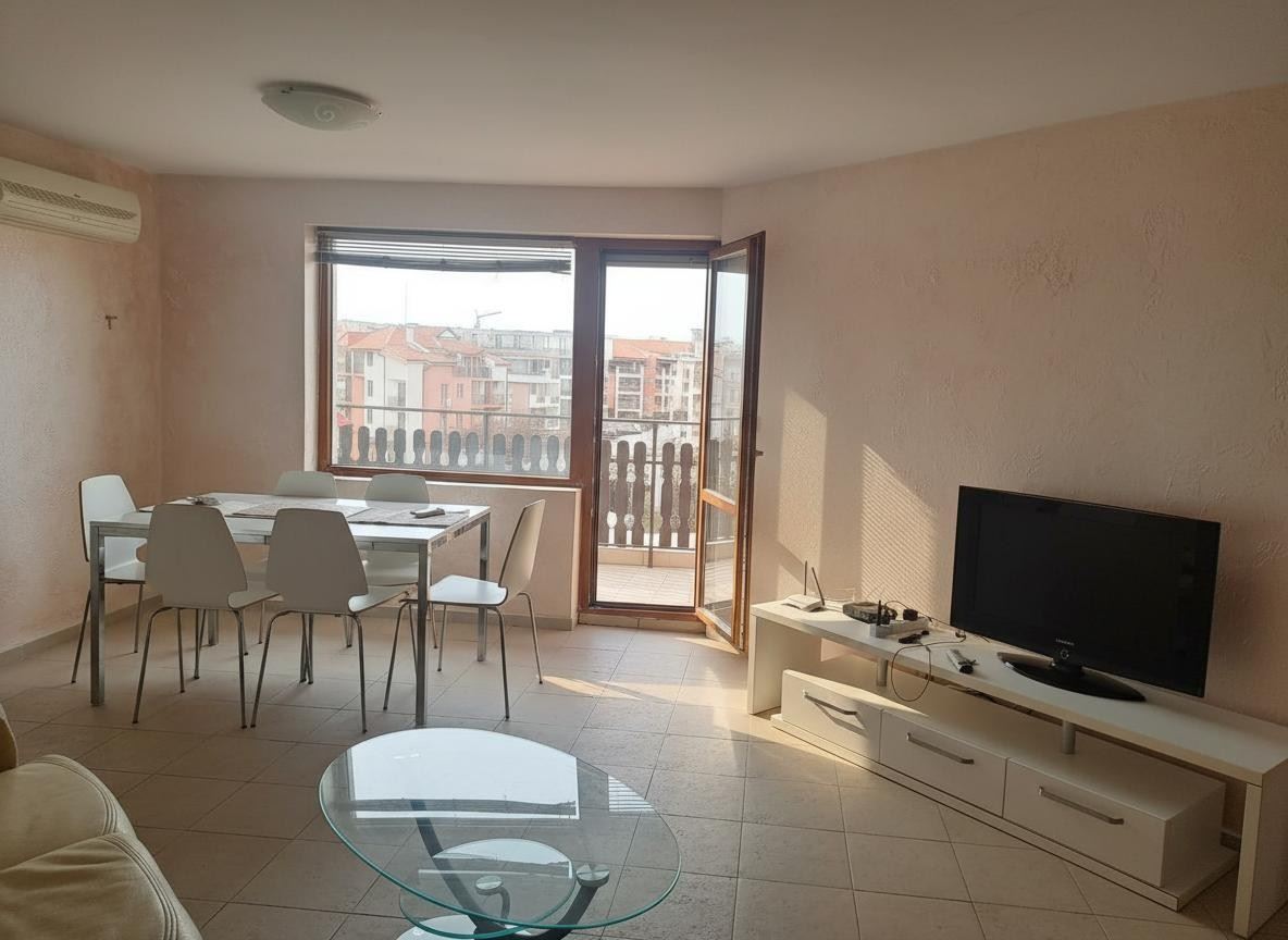 Sunny one-bedroom apartment in Ravda – an excellent investment and comfort just 10 minutes from the beach