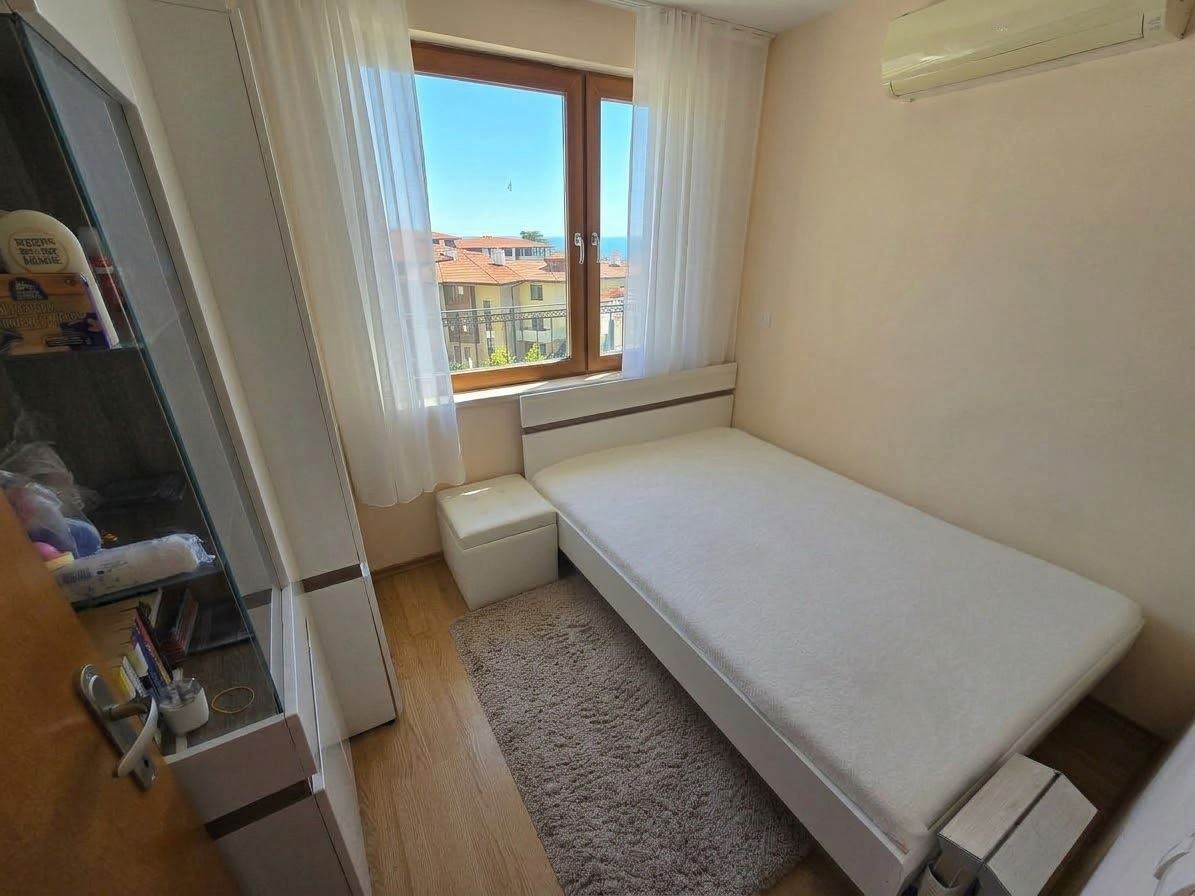 Panoramic Sea View on the First Line – Furnished One-Bedroom Apartment in Sveti Vlas
