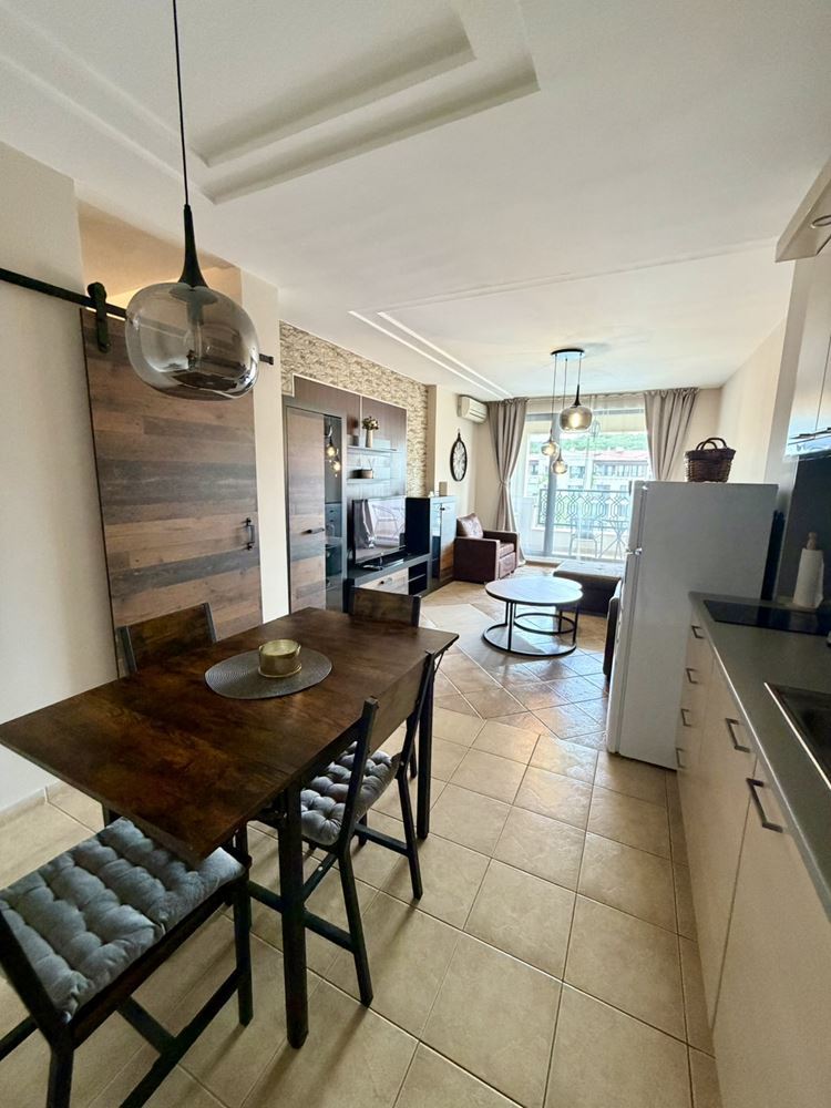 Furnished one-bedroom apartment in an elite complex with swimming pools and sports facilities