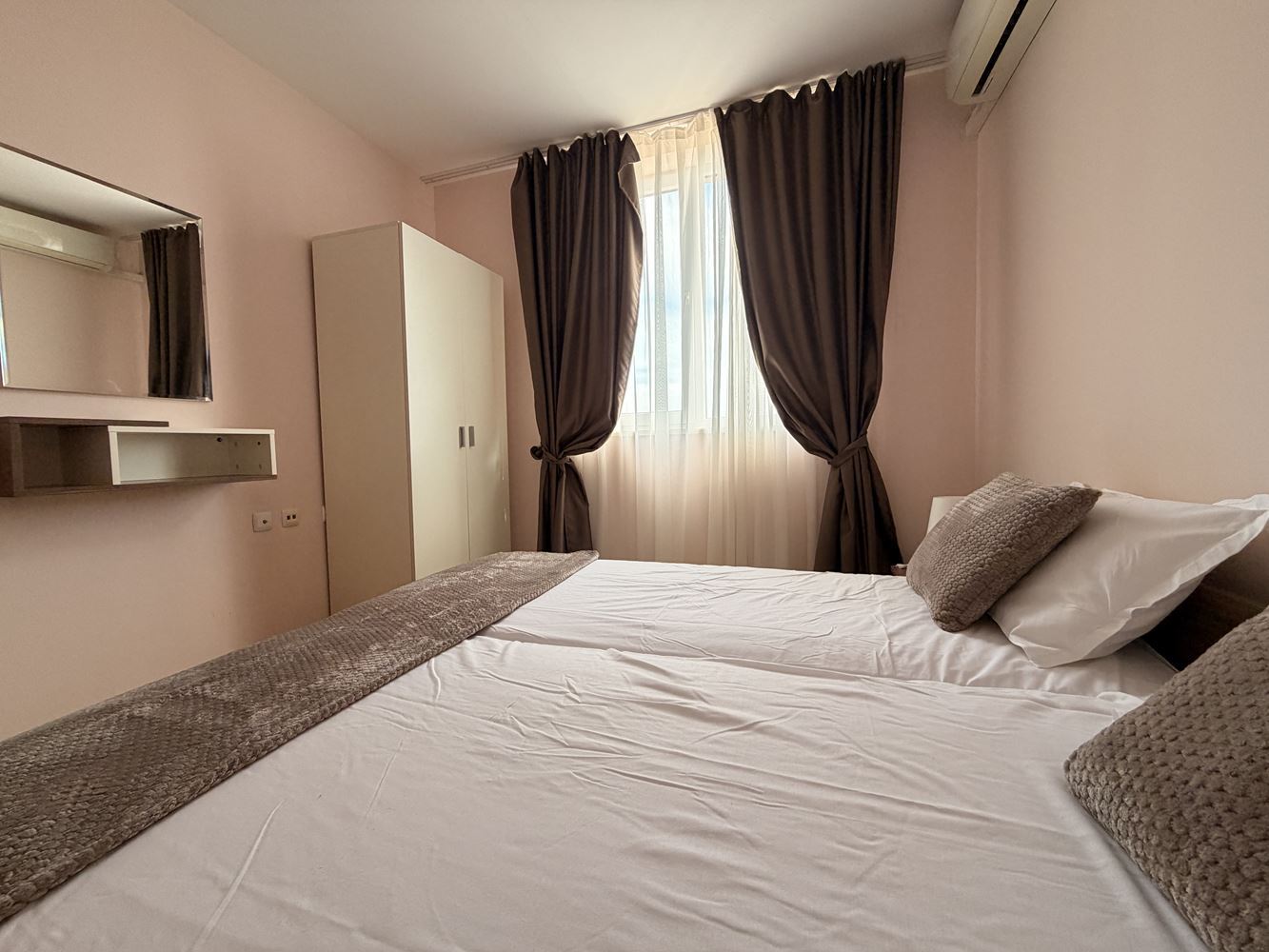 Spacious Apartment with Two Bedrooms in Sunny Beach – Panoramic View and Quiet Location