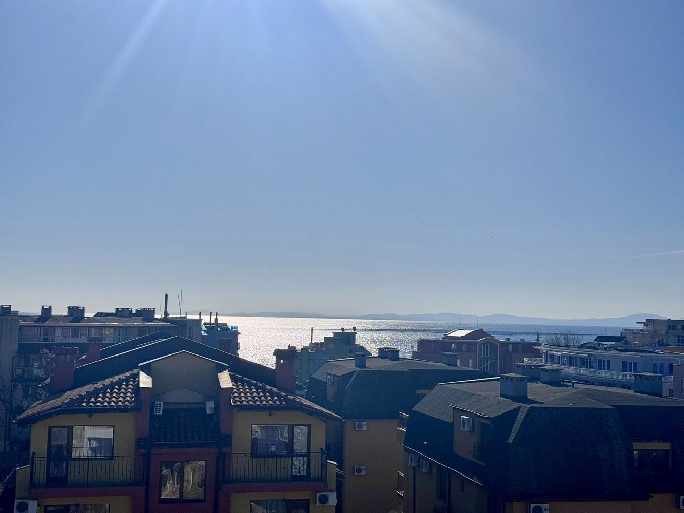 One-bedroom apartment with panoramic sea view in Nessebar – only 200 m from the beach, excellent investment and seaside home