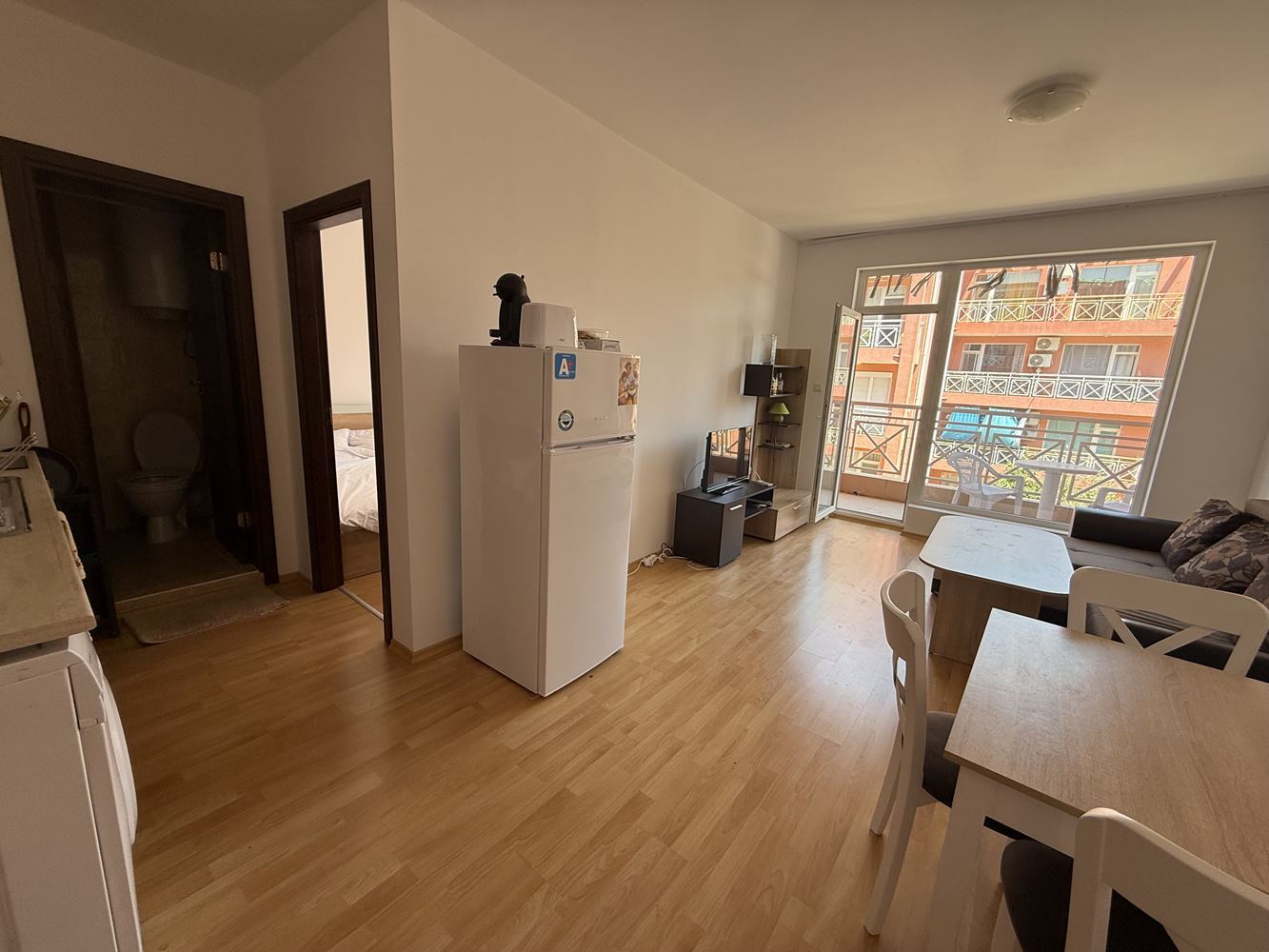 Furnished One-Bedroom Apartment with Pool View in Sunny Beach