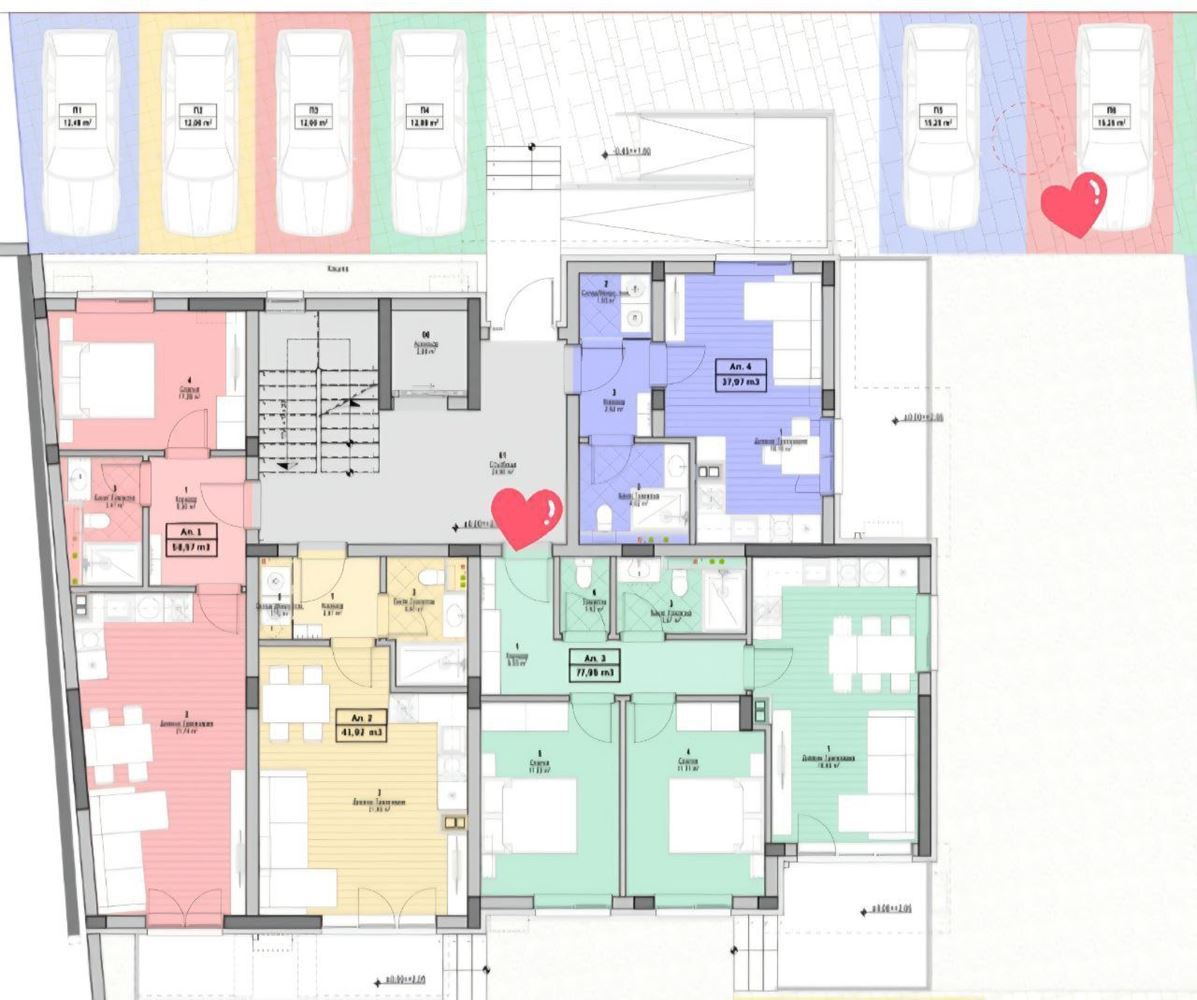 Modern Two-Bedroom Apartment with Parking Space in a New Complex in Sunny Beach