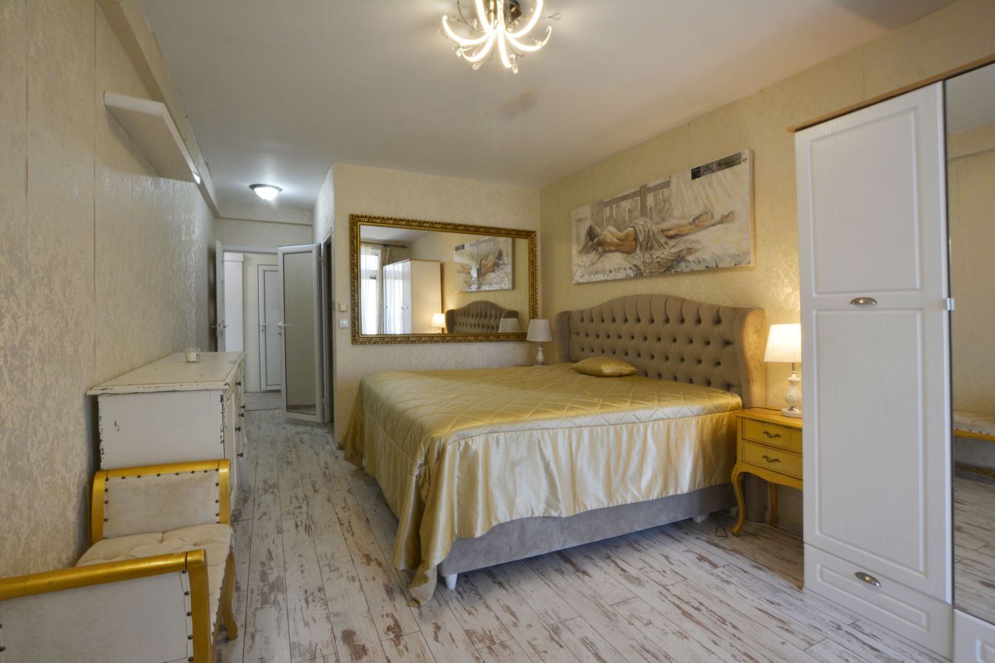 Luxury two-bedroom apartment with sea view on the first line in Ravda – 114 m², two terraces, and full comfort