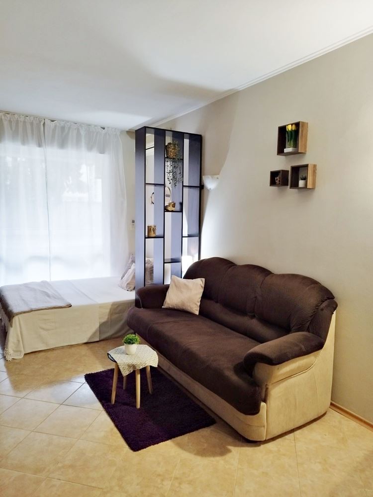 Ground-floor studio with no maintenance fee in Sunny Beach – excellent investment and year-round use