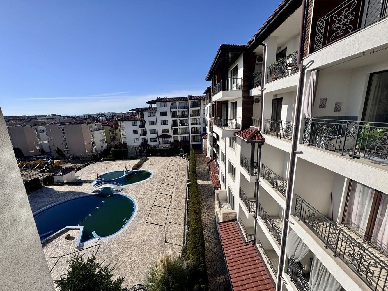One-bedroom apartment with panoramic sea view in Nessebar – only 200 m from the beach, excellent investment and seaside home