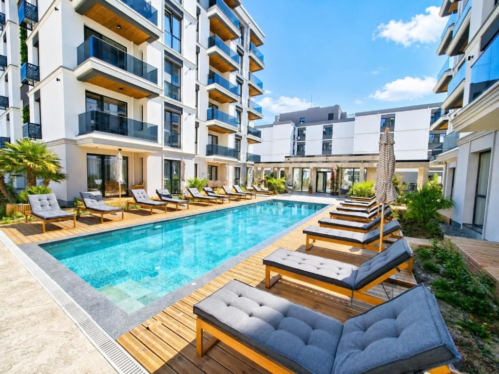 Luxury one-bedroom apartment 500 m from the sea in Sunny Beach