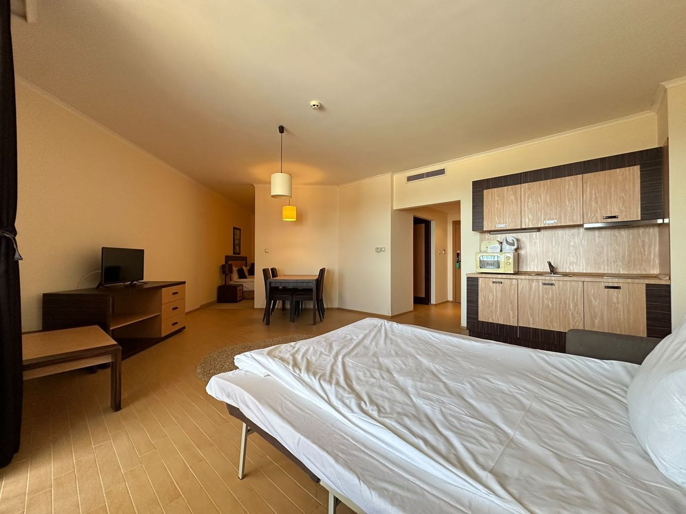 Apartment with an Impressive Sea Panorama on the First Line in Sunny Beach