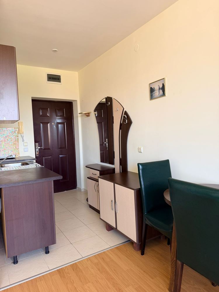 Furnished studio in Sunny Beach with swimming pool, tennis court and green garden