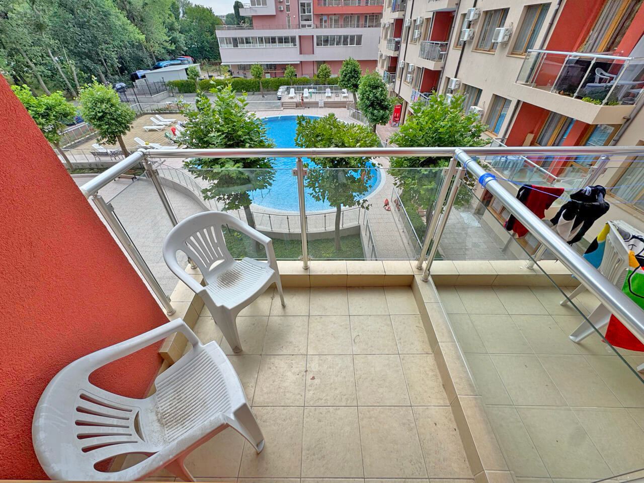 Cozy Studio with Pool View in a Prestigious Complex on the Border Between Nessebar and Sunny Beach