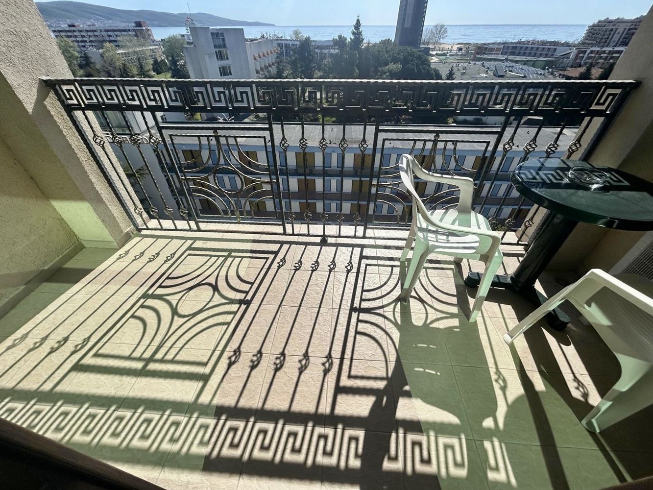 Sunny Beach – spacious studio with sea view only 200 m from the beach