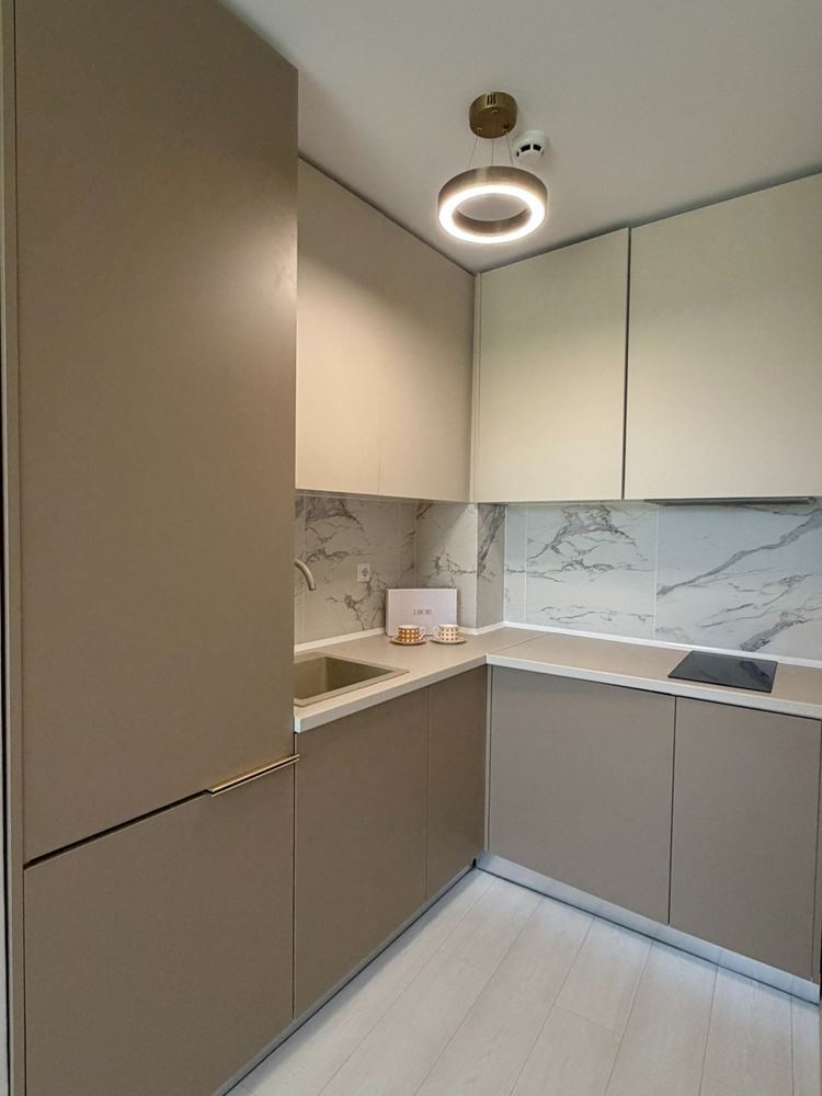 First line by the sea in Sunny Beach – brand-new furnishings and a private yard