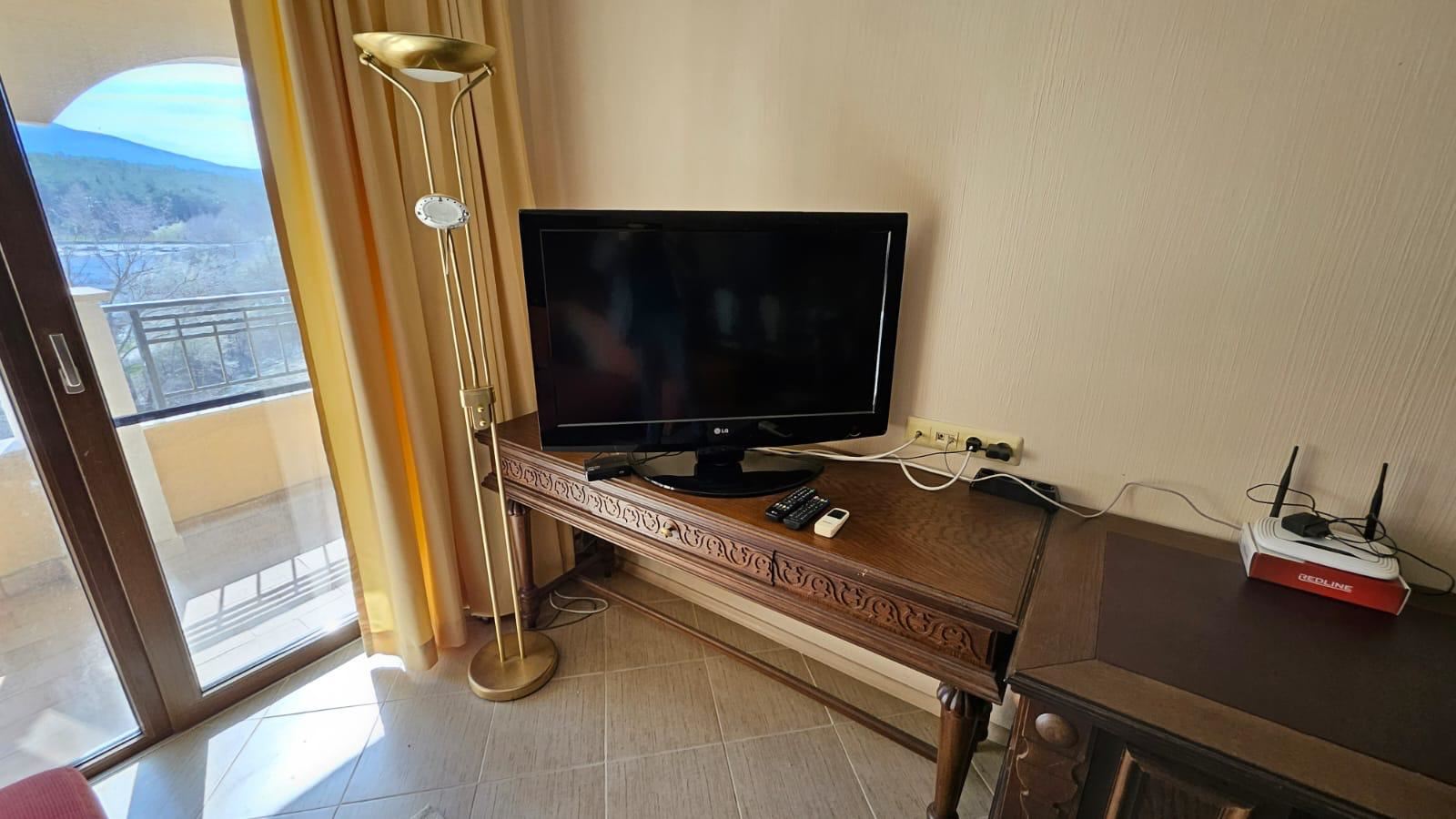 Spacious one-bedroom apartment on the first sea line in Tsarevo with full furnishing