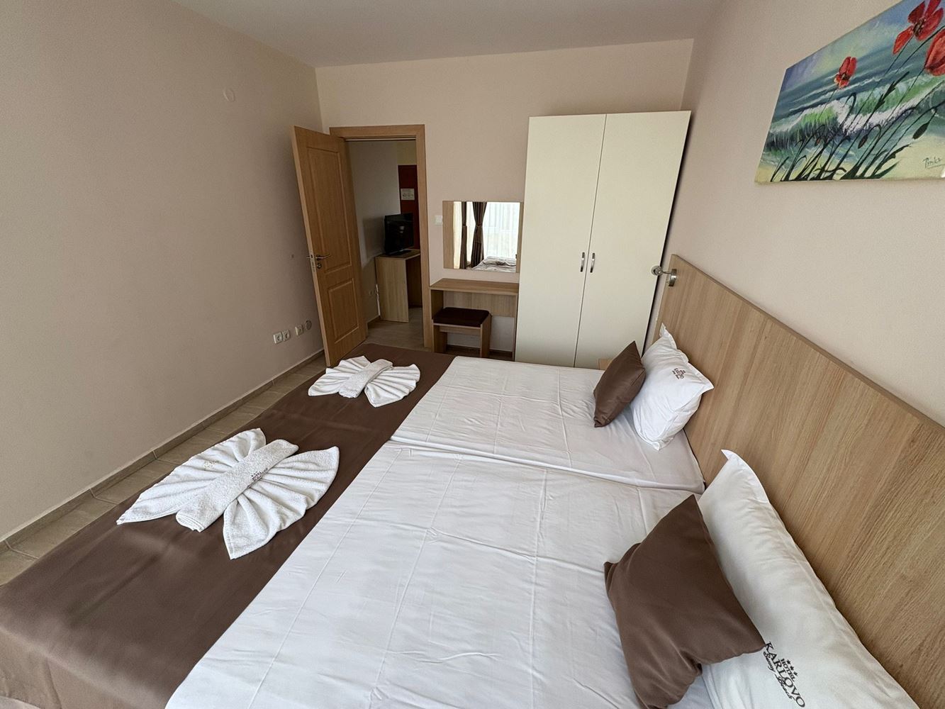 Two-Bedroom Apartment 300 Meters from the Beach in the Center of Sunny Beach