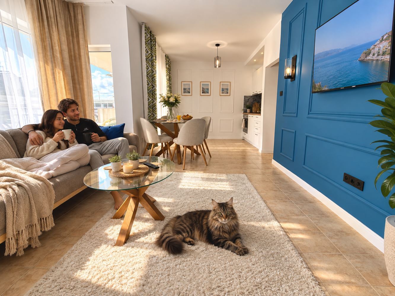Stylish and Modernly Furnished One-Bedroom Apartment with Pool View in Sveti Vlas