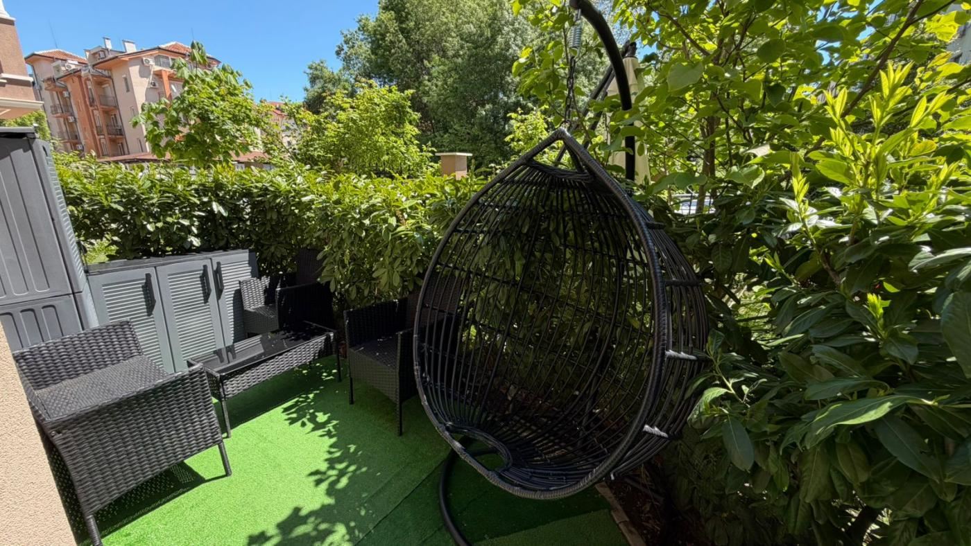 Luxury Studio with Large Veranda in a Prestigious Complex in Sunny Beach – Comfort, Greenery and SPA Relaxation