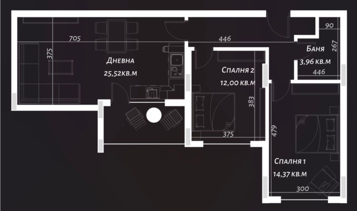 Modern three-room apartment in a new building with Act 16 – comfort, style and excellent location in Burgas