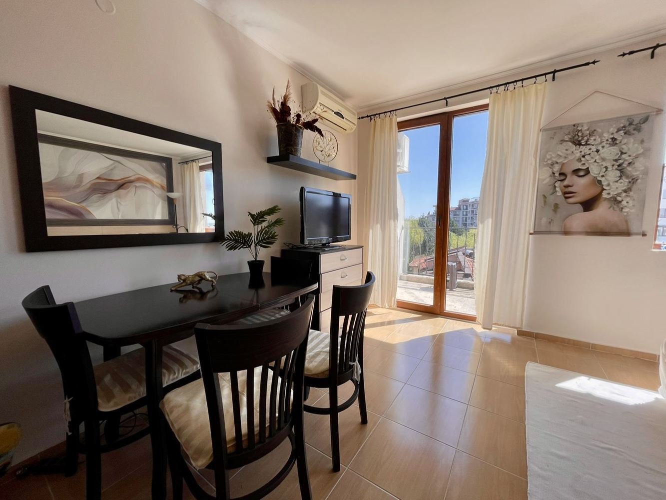 Studio with sea view in a prestigious complex between Nessebar and Ravda – excellent location and investment potential