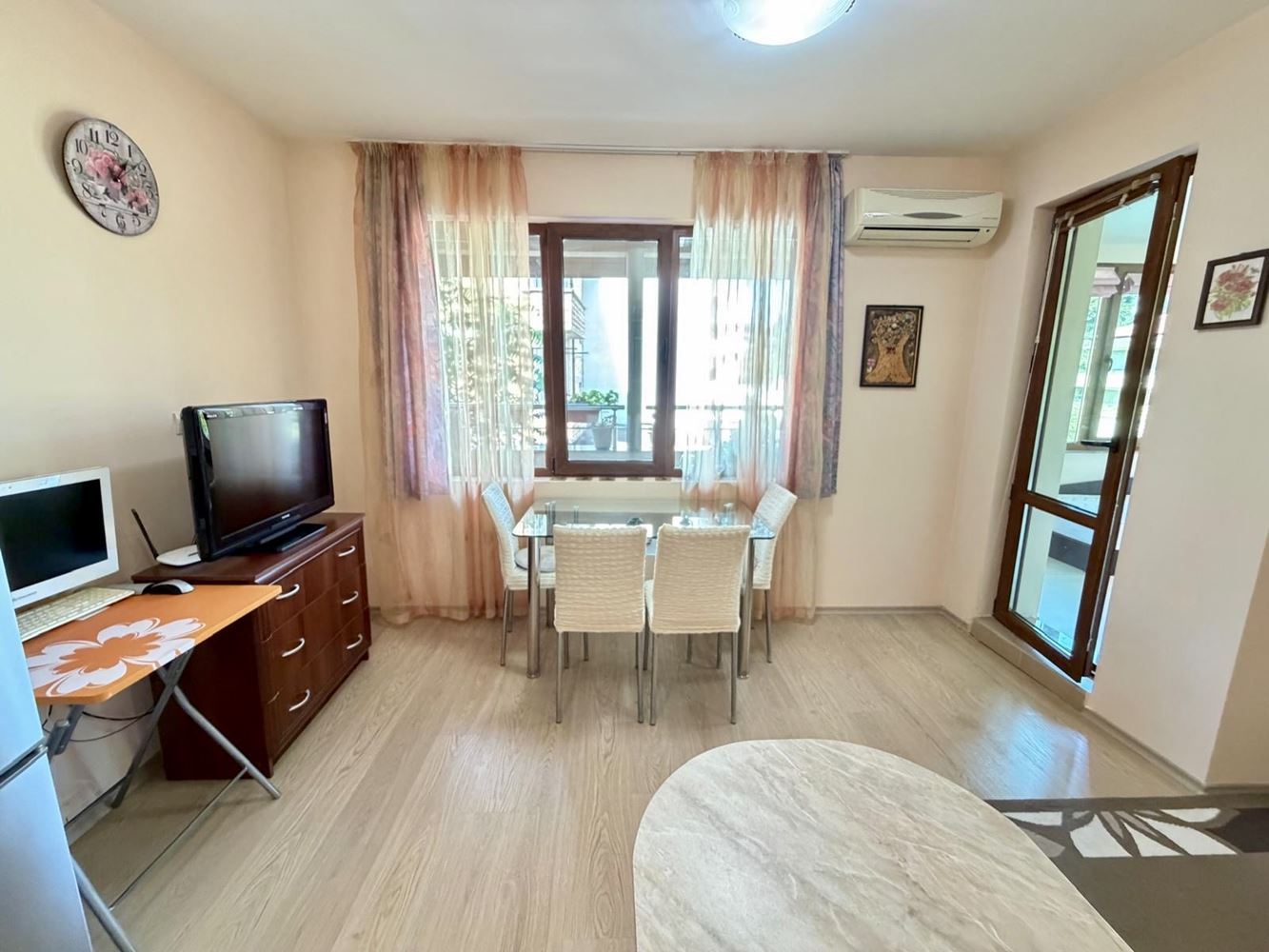 Sarafovo – Spacious One-Bedroom Apartment with Act 16, Minimal Maintenance Fee and Ready Furnishings