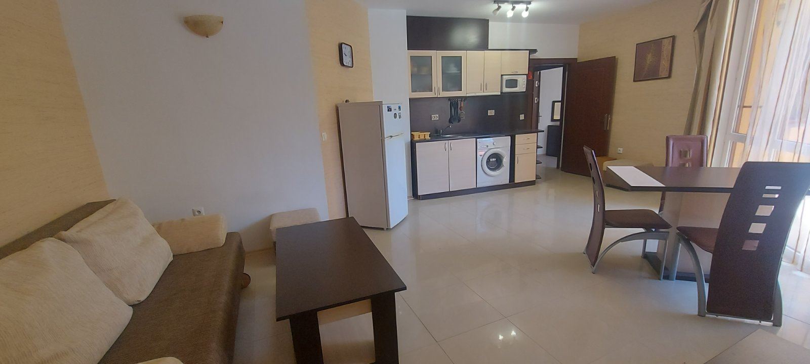 Spacious two-bedroom apartment in a modern complex in the center of Sunny Beach