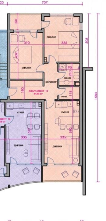 Three-room Apartment with Panoramic Sea Views in Pomorie – First Line to the Sea, South Beach and No Maintenance Fee!