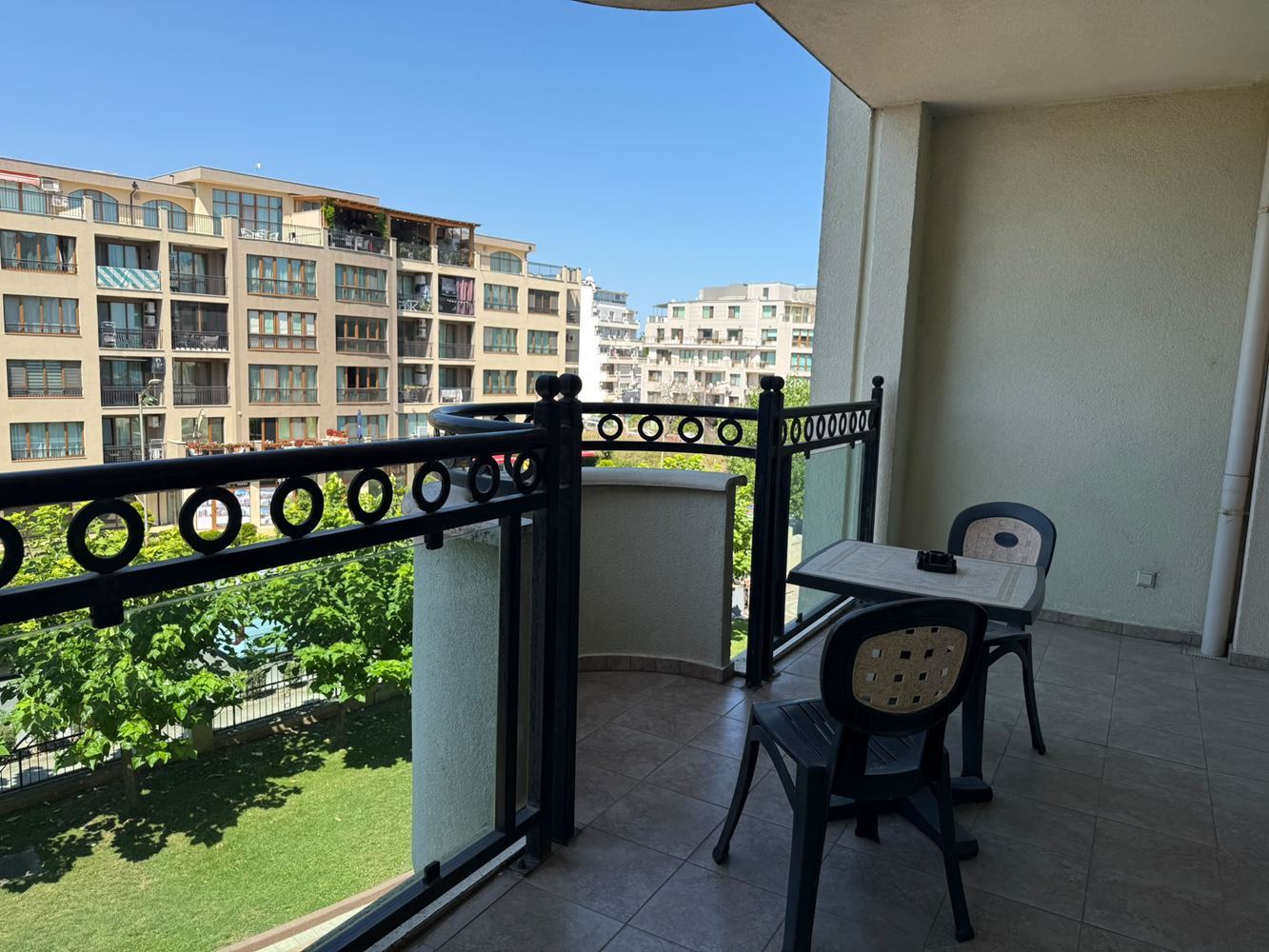 Spacious One-Bedroom Apartment on the First Line in Pomorie